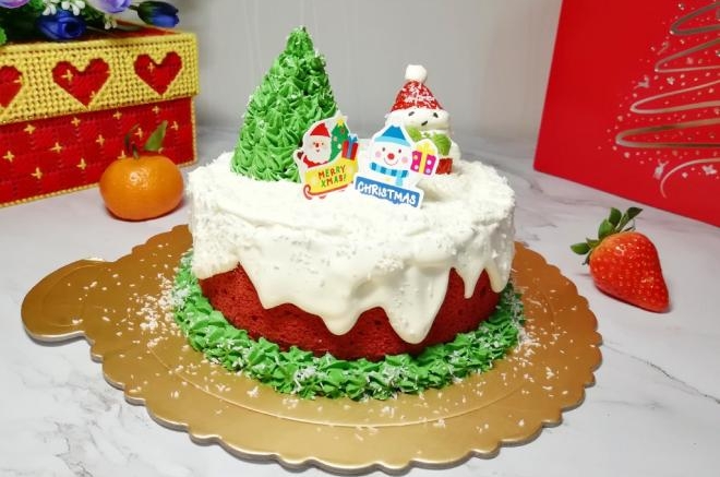 圣诞奶油蛋糕