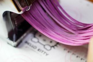 压出面条（或者用刀切出面条）