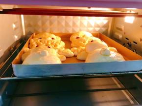 放入预热好的烤箱中层180度烤15分钟左右