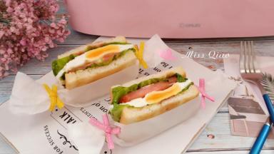 切成两半，包好即可。