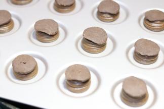 13.挤到烤盘上  放上酥皮