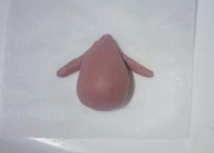 粘少量的清水贴在小鹿的身体两边