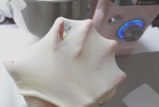 整理成光滑的面团放入碗中开始一发，26度发酵到手指戳孔洞口不回缩即可