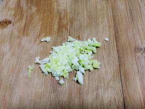 大葱切碎