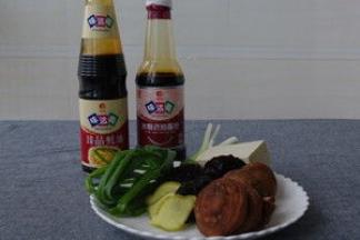 馅料材料集合。