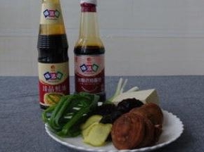 馅料材料集合。