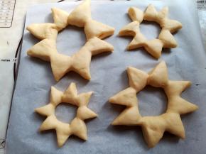 大面团发酵好的样子。