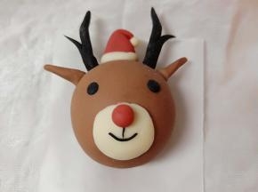 把耳朵和角粘到合适的位置就可以了