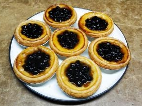 放入一勺子黑糖珍珠