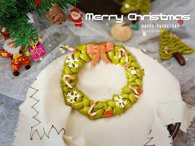 圣诞花环&圣诞树卡通馒头