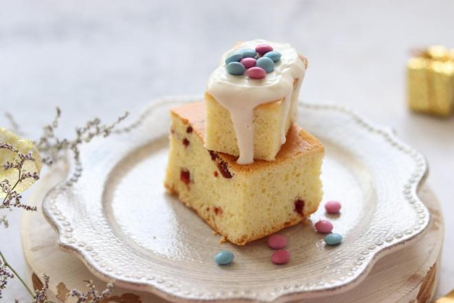 椰蓉戚风方蛋糕