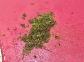 葱也切碎