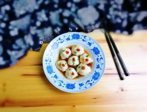 细腻嫩滑的鸡肉圆做好了