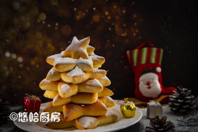 圣诞树面包