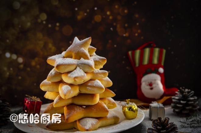 圣诞树面包