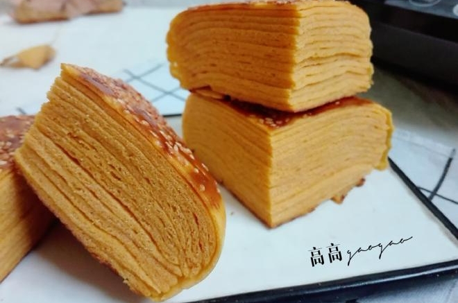 南瓜芝麻千层饼