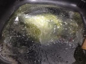 黄油全部融化就可以了