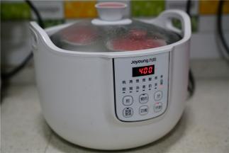 选择参虫炖模式进行炖制，如果没有这个模式的就选择炖制四小时。