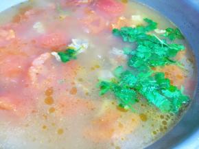 放香菜碎后熄火