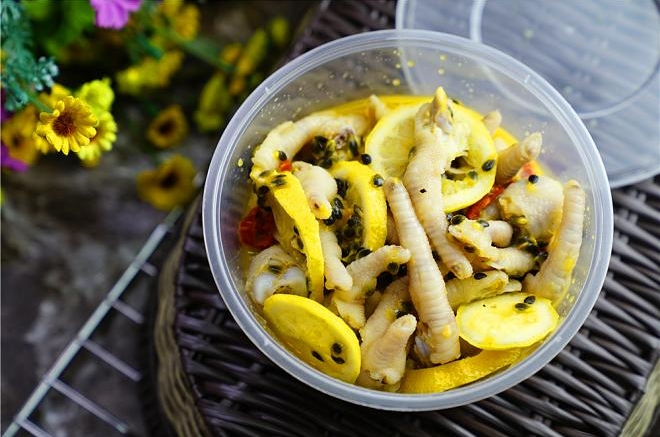 百香果柠檬鸡爪