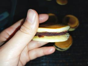 抹上豆沙馅或者芝麻馅都可以