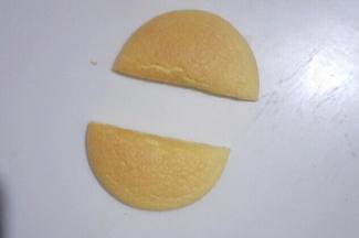 取下后从中间一分为二