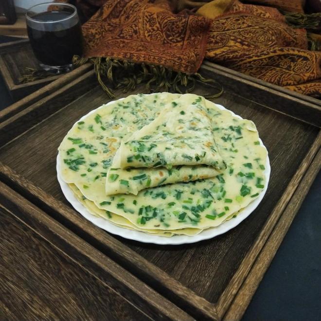 韭菜鸡蛋软饼