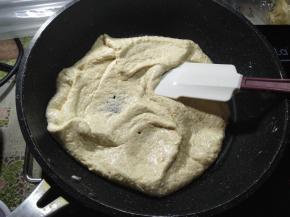 表面光滑，看不到颗粒为止。