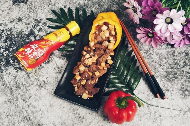 豪吉川香汁烧杏鲍菇牛肉粒