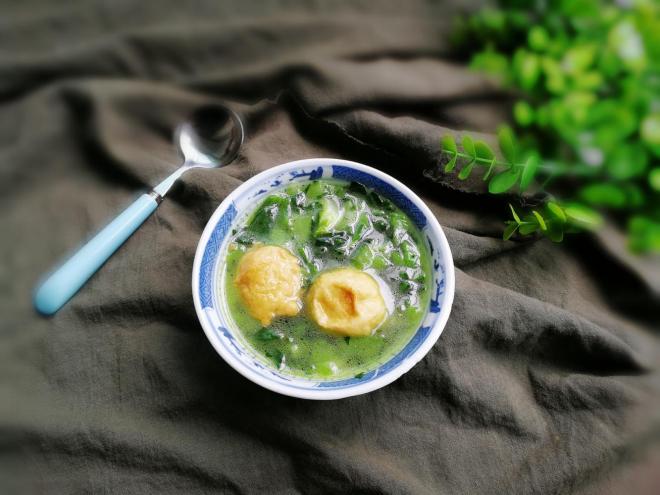 鸡丸青菜汤