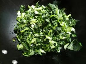 放入青菜