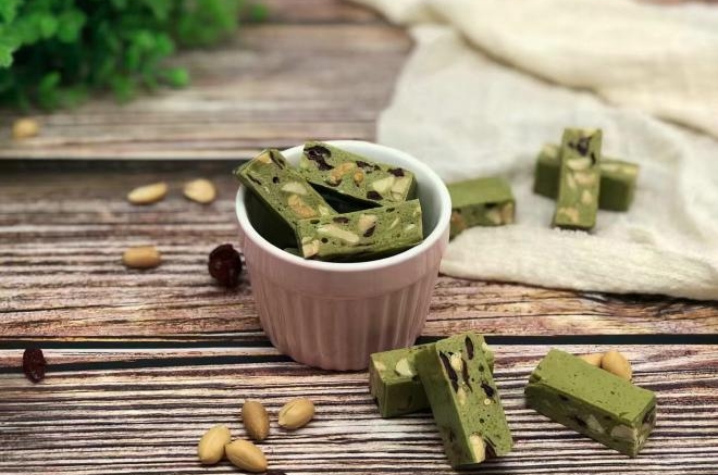 蔓越莓抹茶牛轧糖