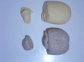 把凉快面团分别分出20克