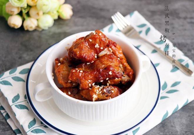 法式黑椒烤仔排竟然这么好吃，自己也能做