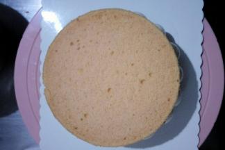 盖一层蛋糕胚，再挤奶油放入草莓块，放上最后一片蛋糕胚