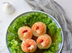 鲜虾瑶柱蒸冬瓜