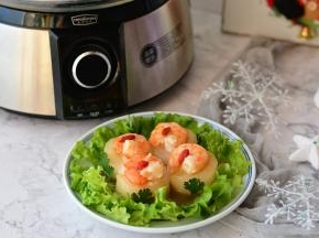 鲜虾瑶柱蒸冬瓜