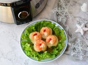 鲜虾瑶柱蒸冬瓜