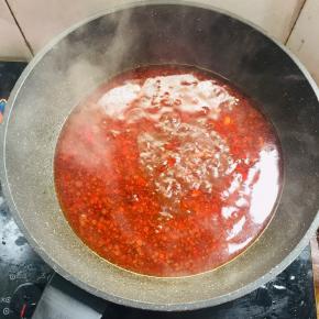 加入适量的开水。