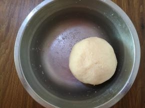 9、将材料抓匀，并能揉成团。