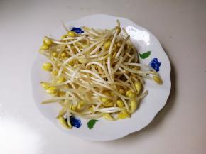 黄豆芽冲洗沥掉水