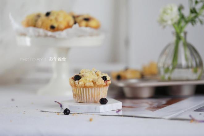 PH大师的金宝酥粒蓝莓麦芬