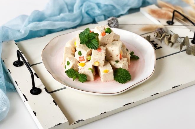 杂蔬山药鸡肉小方