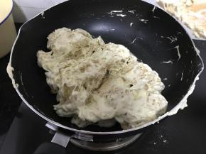 出现拉丝的状态就可以出锅啦