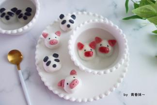 猪鼻子可以把洞戳大一点，我弄小了煮好以后就看不见了