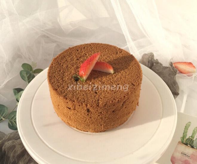 巧克力苦荞戚风蛋糕