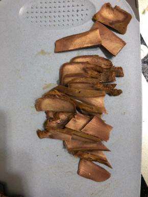 切成薄片！