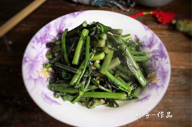 柴火红菜苔