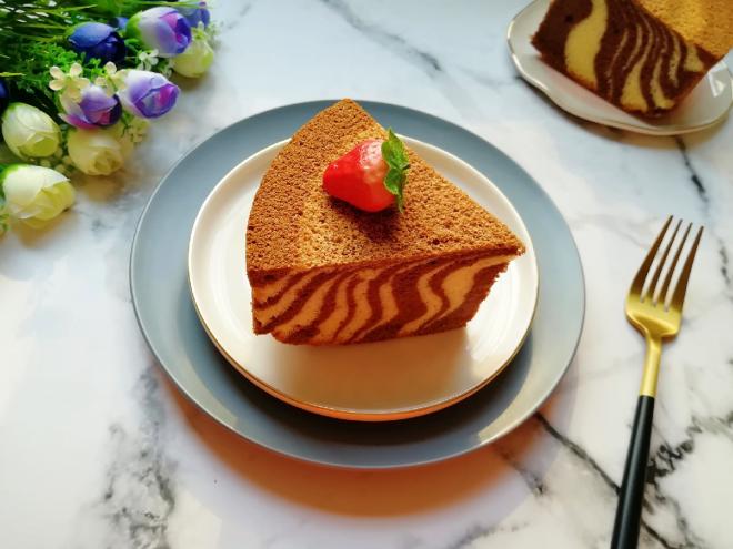 斑马纹戚风蛋糕(8寸)