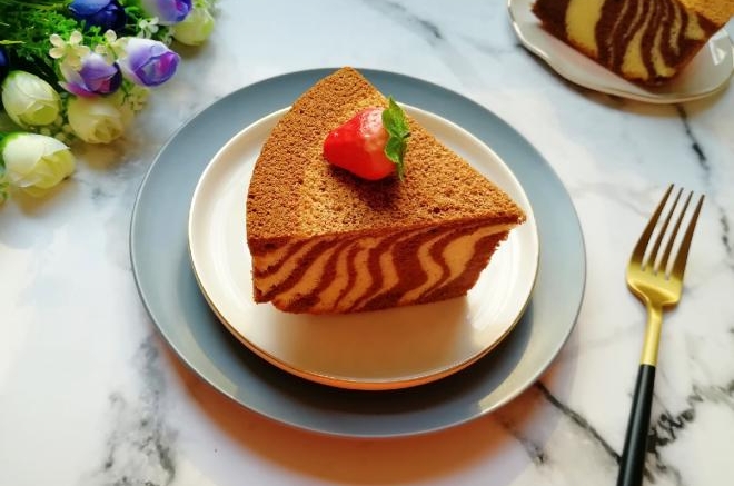 斑马纹戚风蛋糕(8寸)